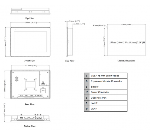 cMT3108XP(W) - 10.1″ web-панель Weintek