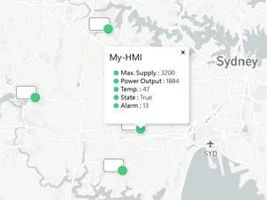 Карта и местоположение HMI
